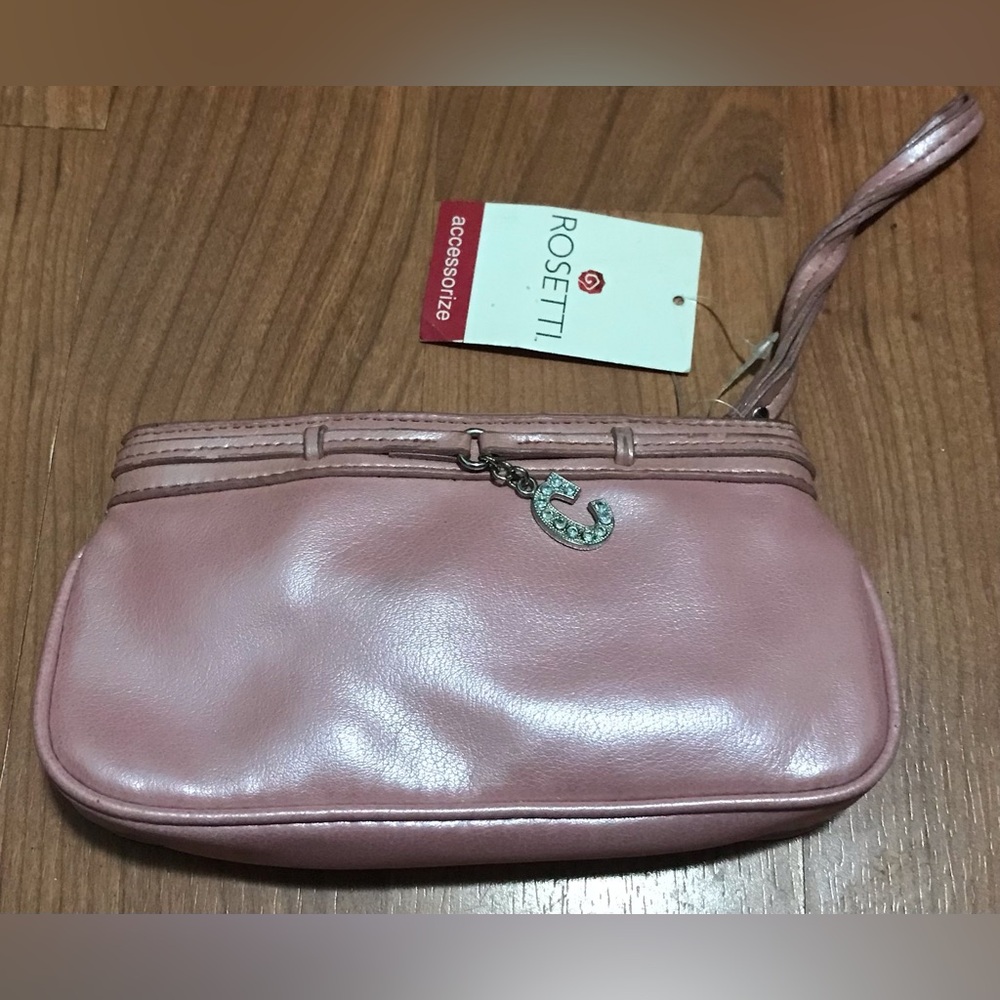 Rosetti Pink Wristlet Clutch